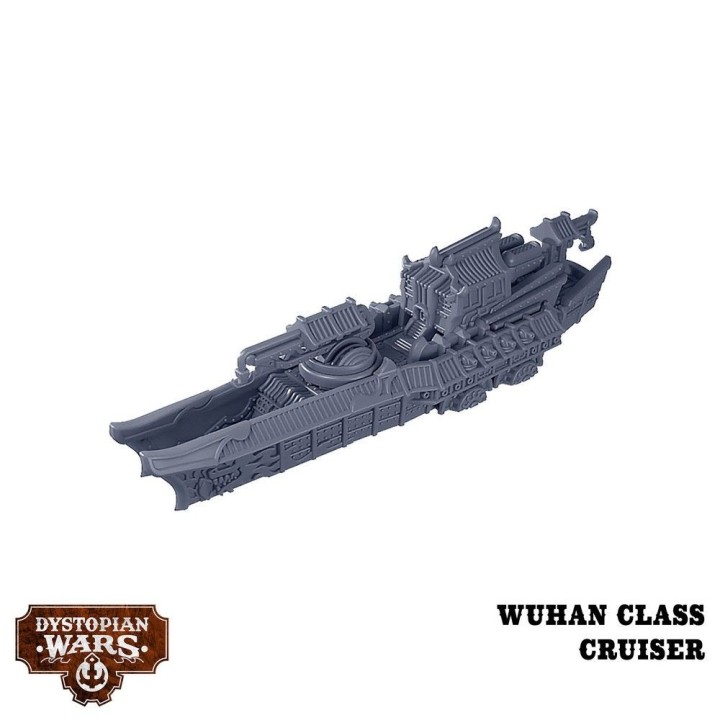 Figurines de l'Ergun Battlefleet Set de l'Empire (Dystopian Wars)