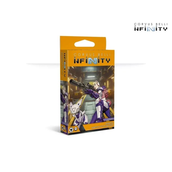 Infinity - Figurine d'Atalanta et son Spotbot