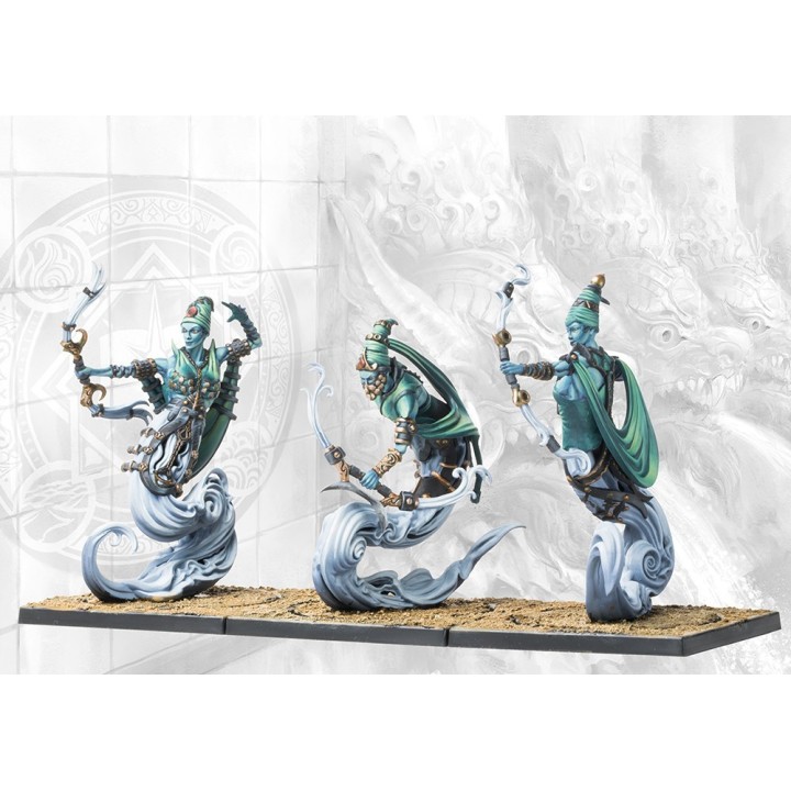 Figurines de Windborne Djinn pour les Sorcerer Kings à Conquest -Para Bellum