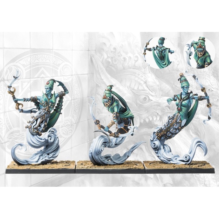 Figurines de Windborne Djinn pour les Sorcerer Kings à Conquest -Para Bellum