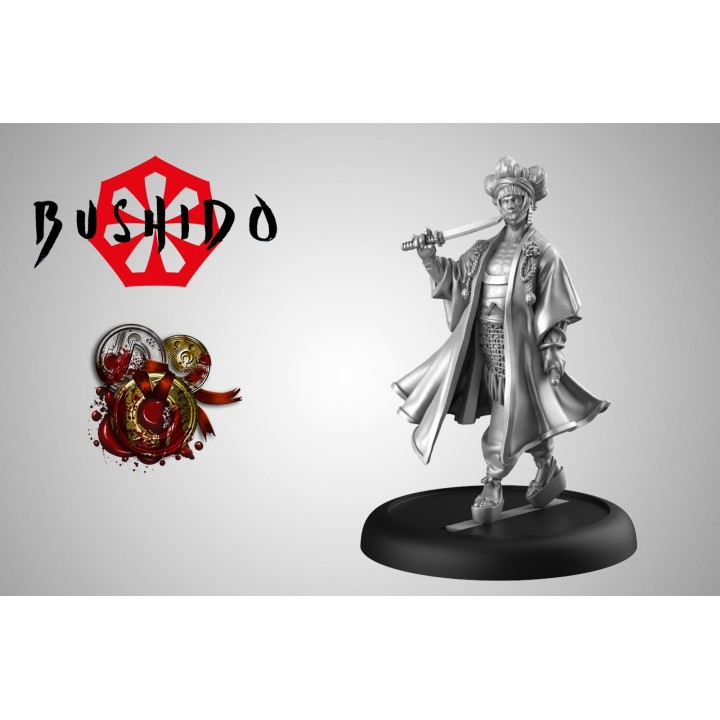 Figurine d'Akuto du Syndicat de la Lune d'Argent (Silvermoon) à Bushido