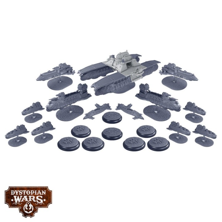 Figurines du Vauban Battlefleet Set (Alliance) de Dystopian Wars