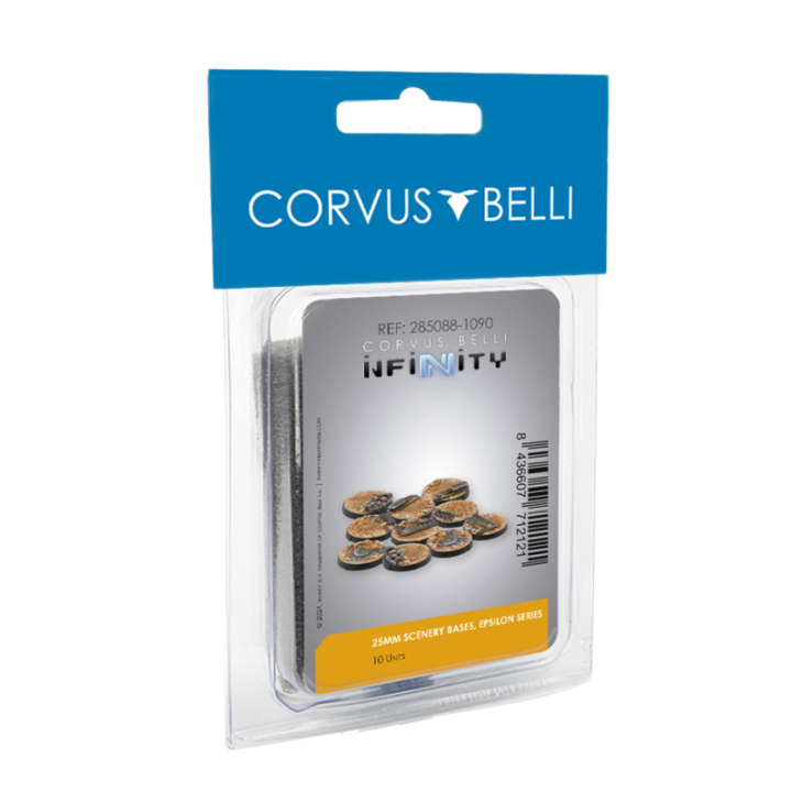 Socles thématiques 25mm prévus pour Infinity avec les Epsilon Series