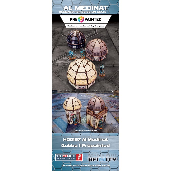 Al Medinat Qubba prepainted - Décors Micro Arts Studio