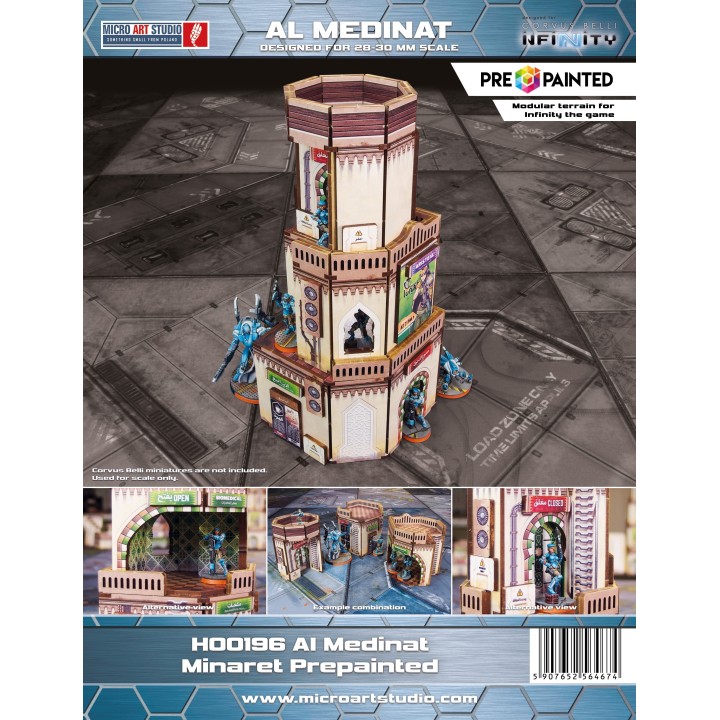 Al Medinat Minaret prepainted - Décors Micro Arts Studio