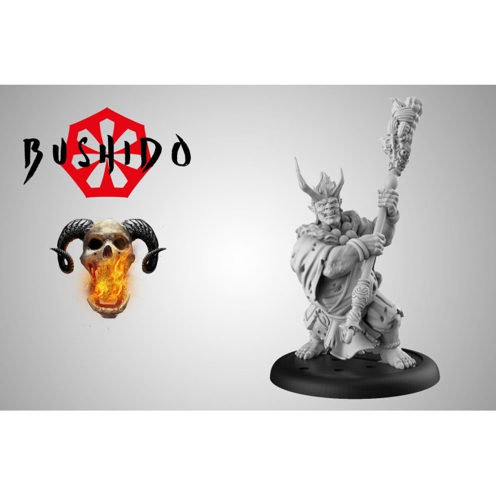 Figurine de Ogai le Brise-Ciel de la Vague Sauvage à Bushido