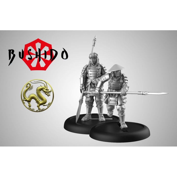 Figurines d' Eddo Ashigaru (en VF) pour la Prefecture de Ryu à Bushido