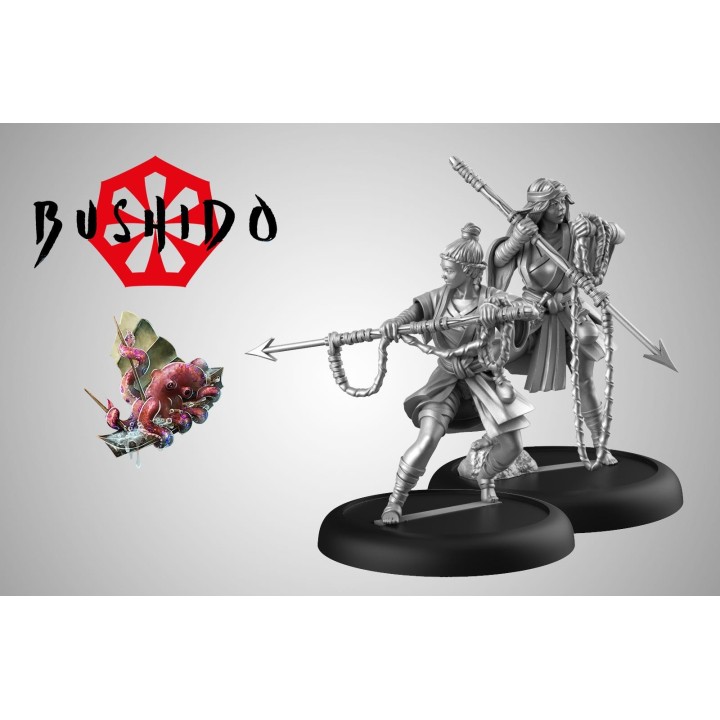 Figurines de Chasseurs de Baleine pour les pirates de Jung à Bushido (GCT)