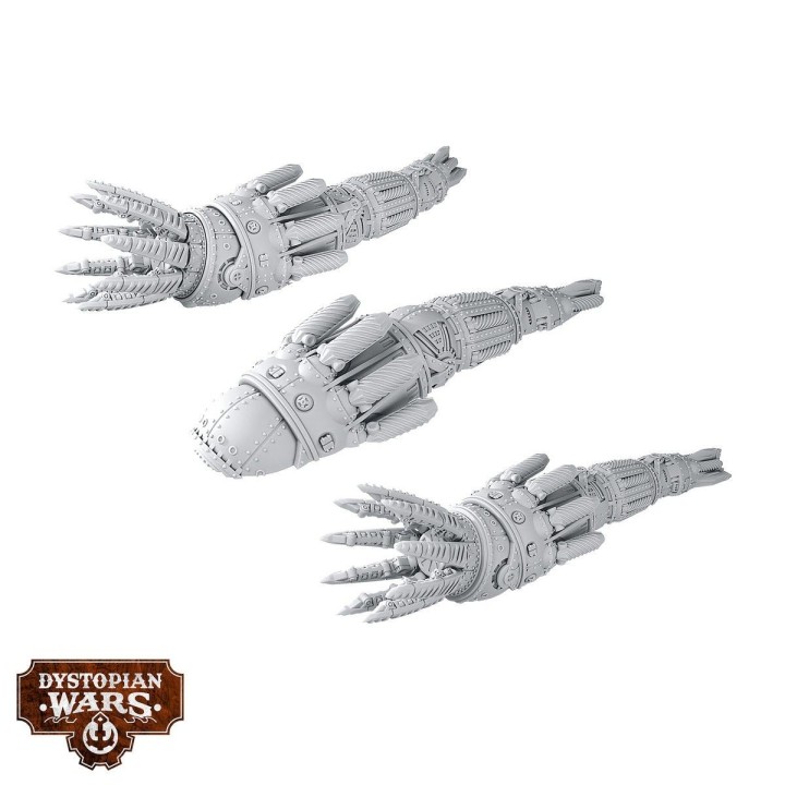 Figurines des Aronnax Colossus Squadrons des Enlightened (Dystopian Wars)