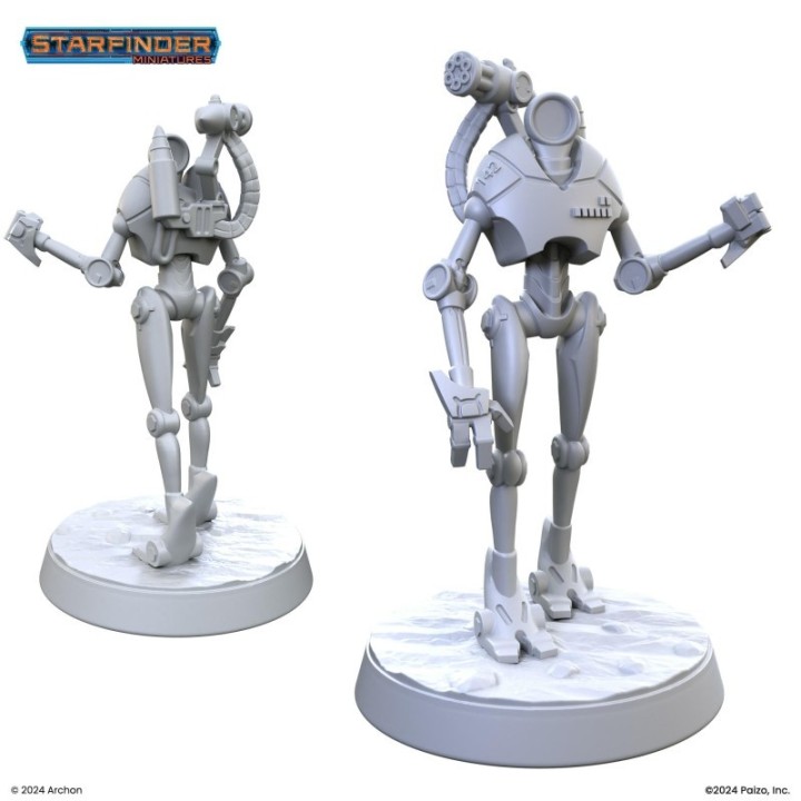 Figurine de Patrol Class Security Robot pour Starfinder