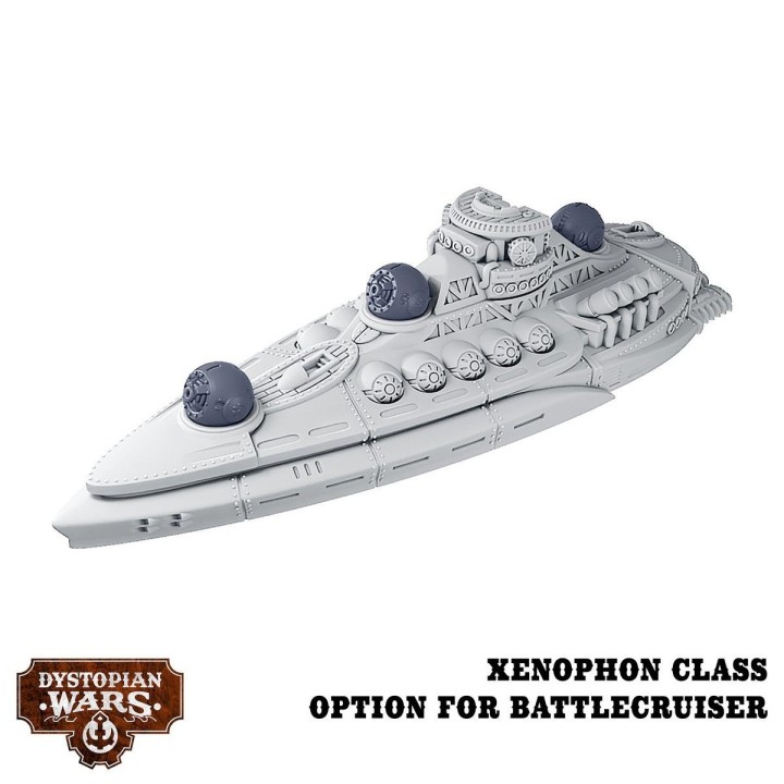 Figurines de la Xenphon Battlefleet Set des Enlightened (Dystopian Wars)