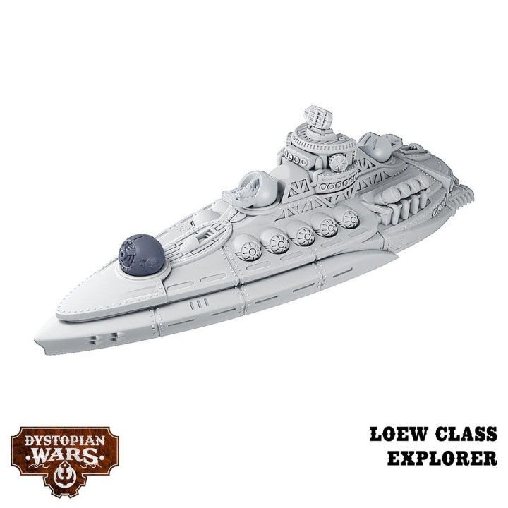 Figurines de la Xenphon Battlefleet Set des Enlightened (Dystopian Wars)