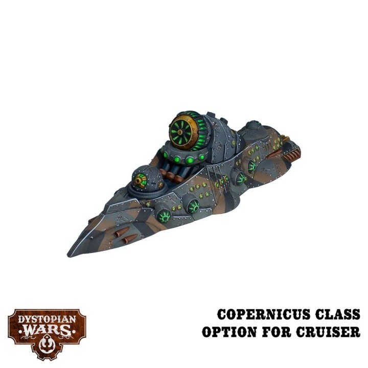 Figurines de la Xenphon Battlefleet Set des Enlightened (Dystopian Wars)