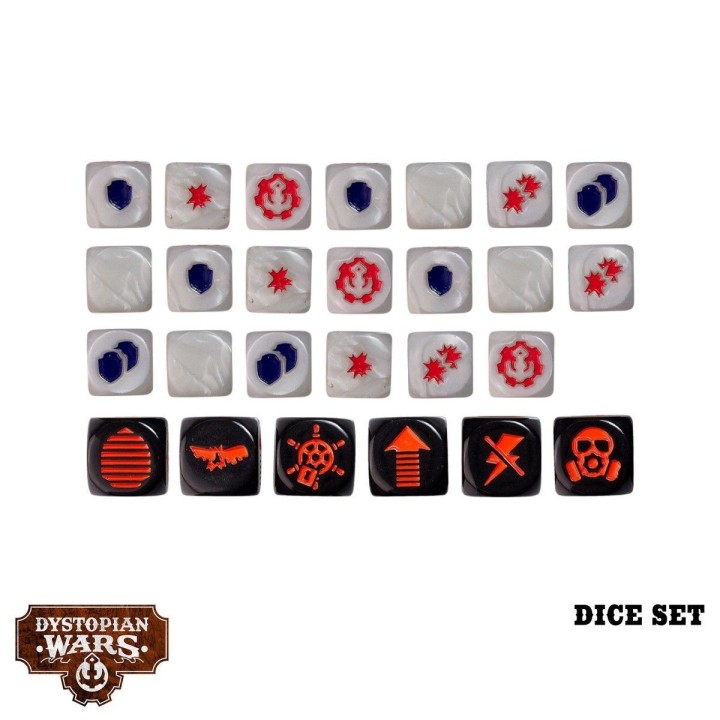 Dystopian Wars Dice Set pour Dystopian Wars