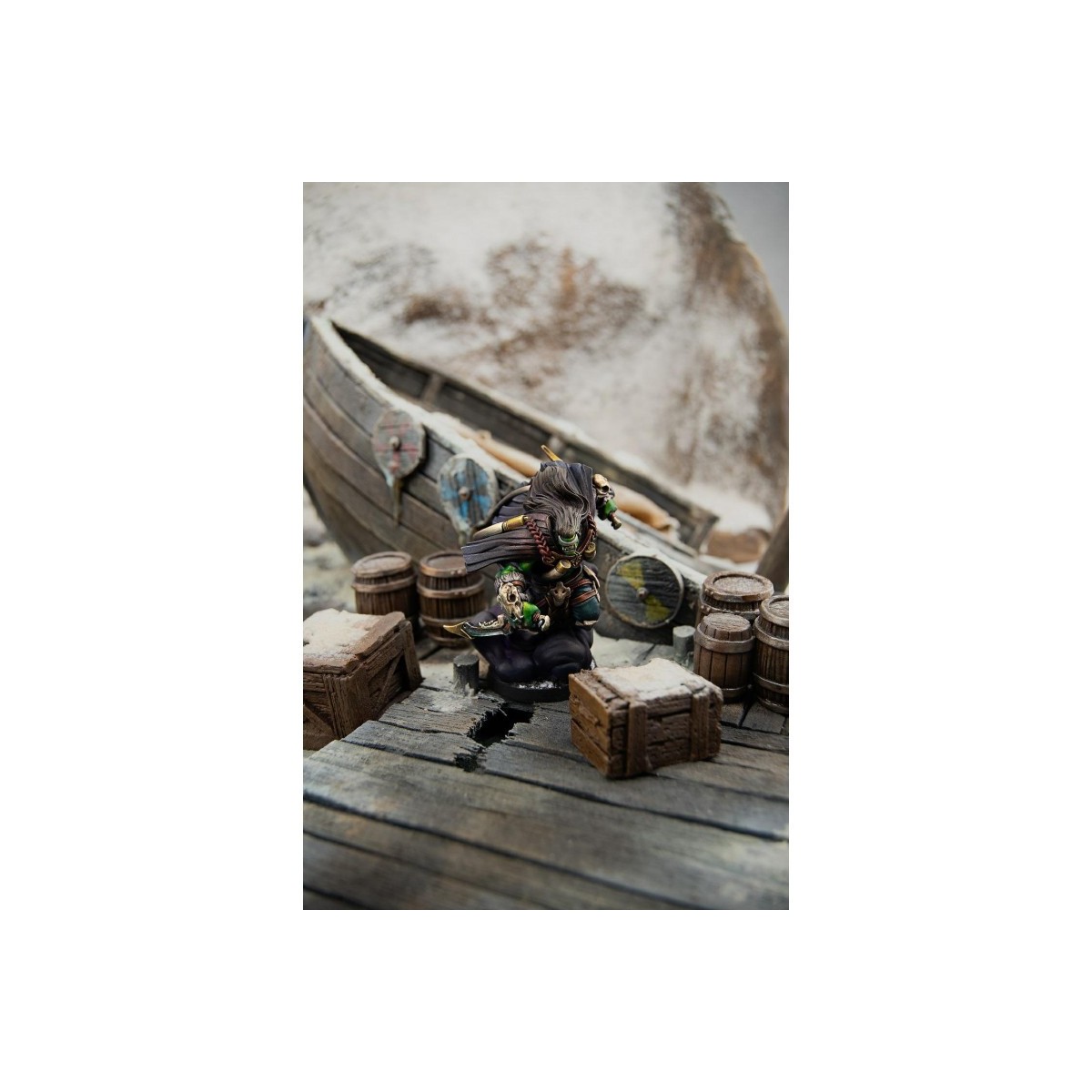 Figurine du Darkmaster (VF) pour les Tribes de Warcrow (Corvus Belli)