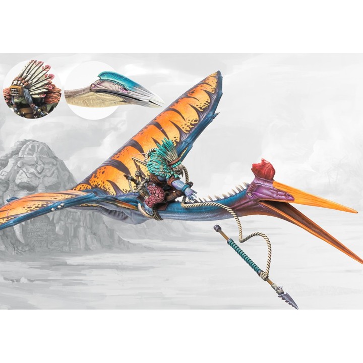 Figurine du Quatl W'Adrhun de Conquest (ParaBellum)