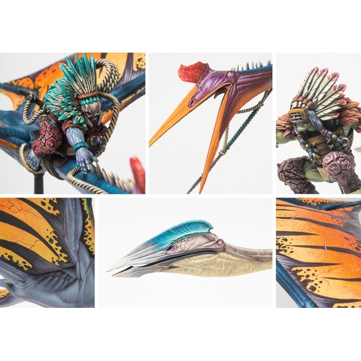 Figurine du Quatl W'Adrhun de Conquest (ParaBellum)