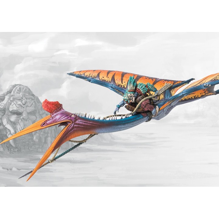 Figurine du Quatl W'Adrhun de Conquest (ParaBellum)