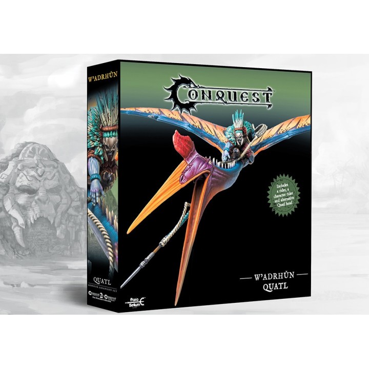 Figurine du Quatl W'Adrhun de Conquest (ParaBellum)