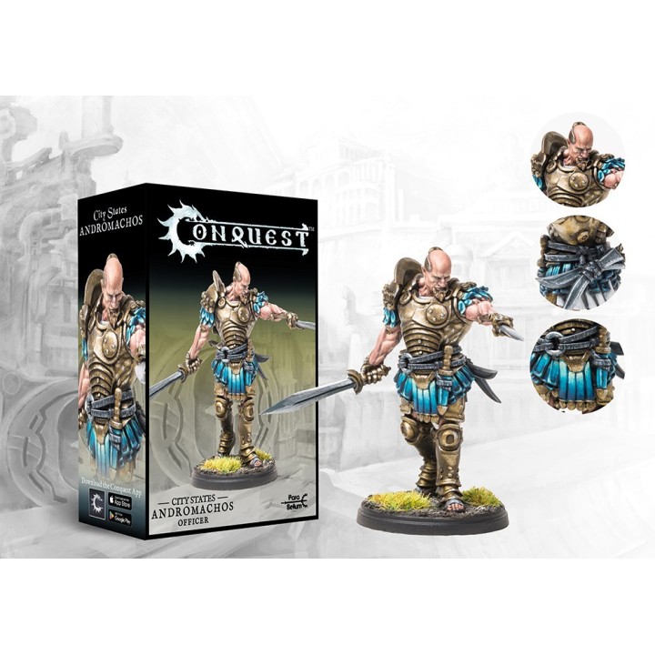 Figurine d' Andromarchos des City States de Conquest (ParaBellum)