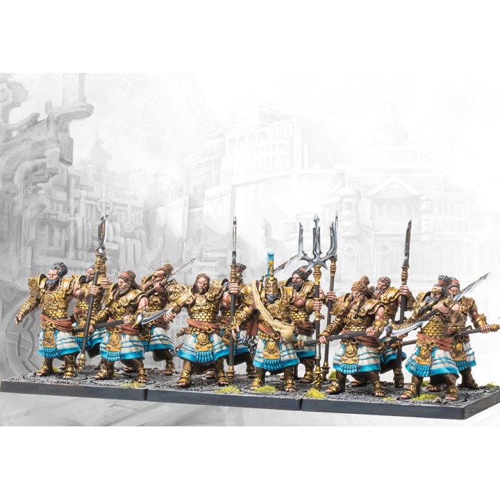 Figurines de la Sacred Band des City States à Conquest (Parabellum)