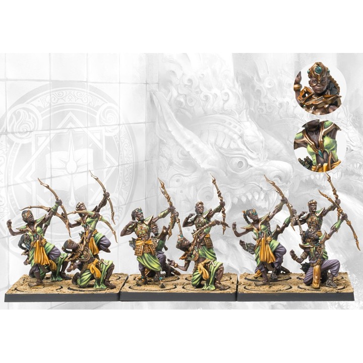 Figurines de Dhanur Disciples pour les Sorcerer Kings de Conquest