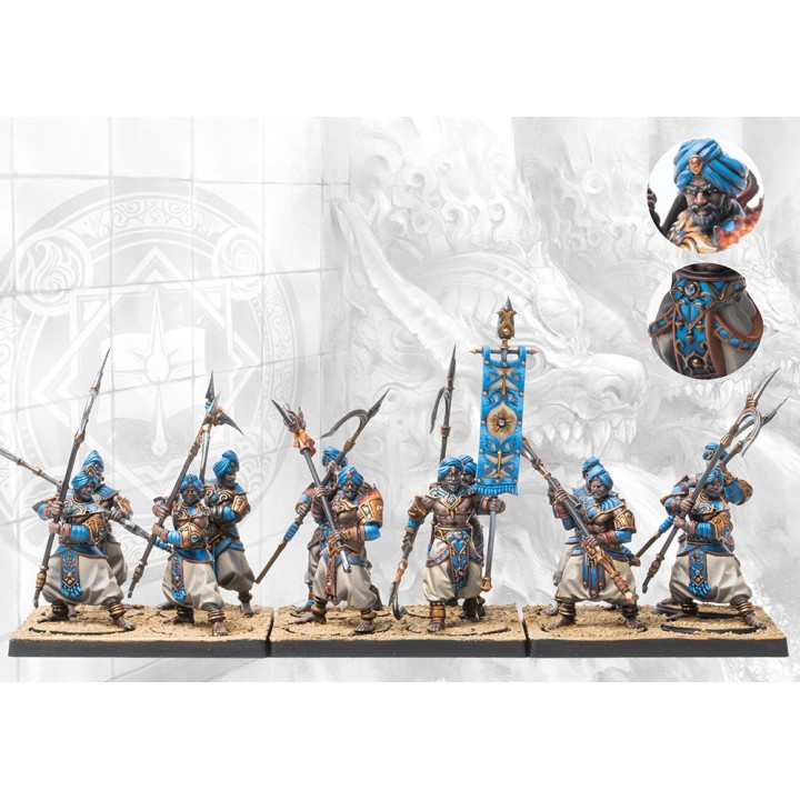 Figurines de Mahabharati Initiates pour les Sorcerer Kings de Conquest