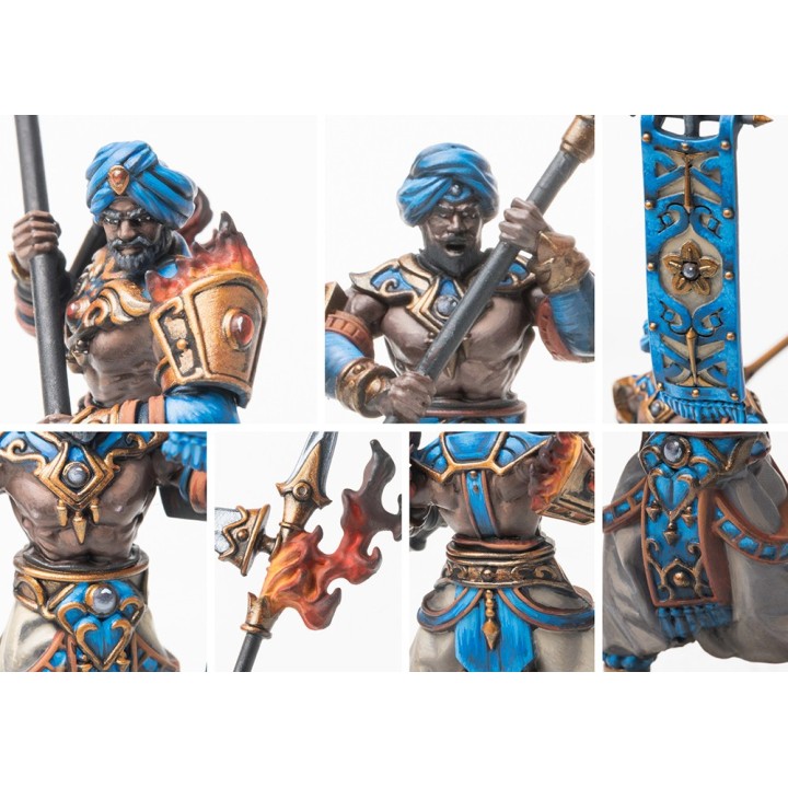 Figurines de Mahabharati Initiates pour les Sorcerer Kings de Conquest