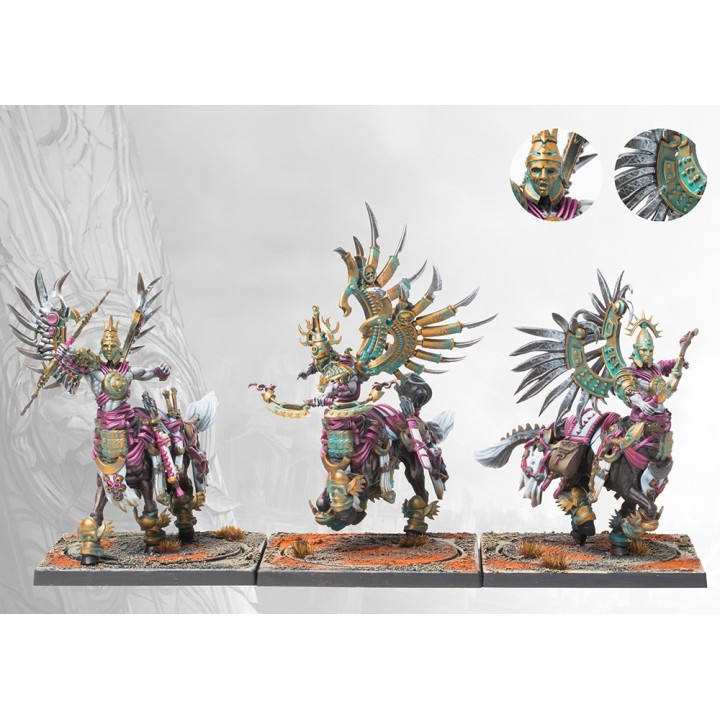 Figurines des Centaur Kerykes du Old Dominion pour Conquest (ParaBellum)