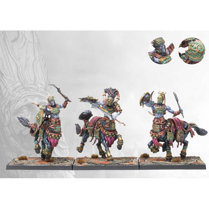 Figurines des Centaur Prodromoi du Old Dominion pour Conquest (ParaBellum)