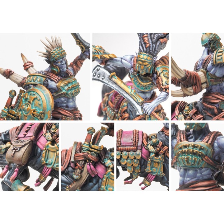 Figurines des Centaur Prodromoi du Old Dominion pour Conquest (ParaBellum)