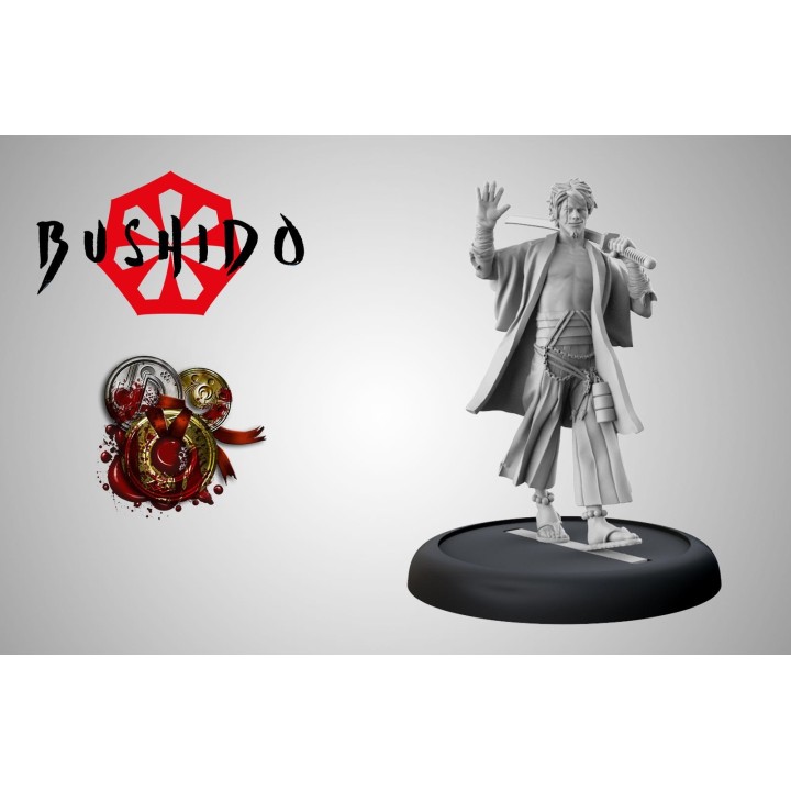 Figurine de Kenichi Gemu pour le Syndicat Silvermoon de Bushido