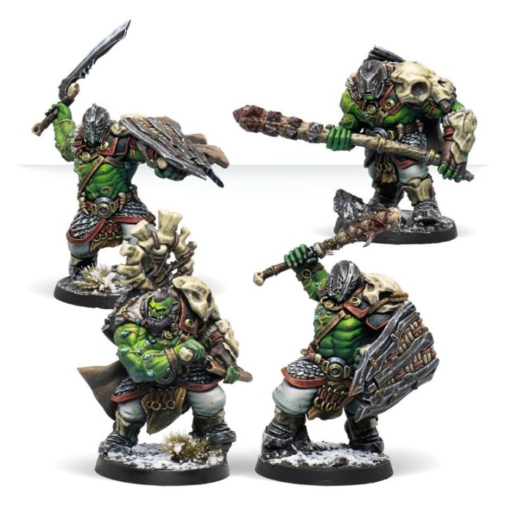 Figurines de Battle-Scarred des Tribus du Nord pour Warcrow