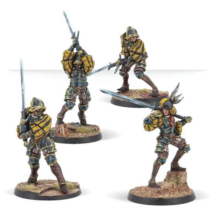 Figurines des Aggressors de l'Hegemonie d'Embersig pour Warcrow