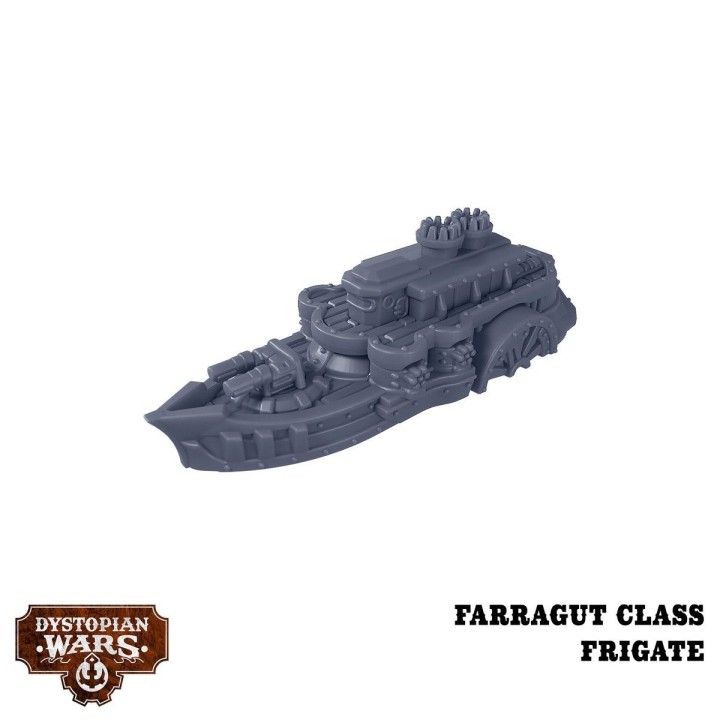 Figurines du Senator Battlefleet Setpour l'Union de Dystopian Wars