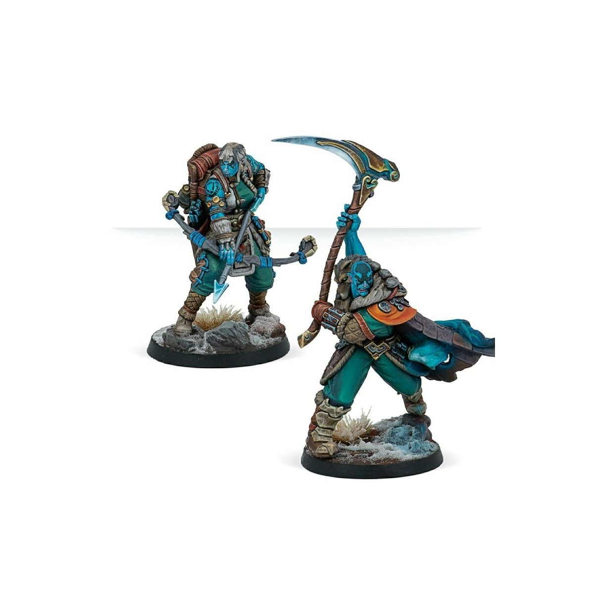 Figurines Warcrow Varank Supports Northern Tribes Selika Eskold Corvus Belli