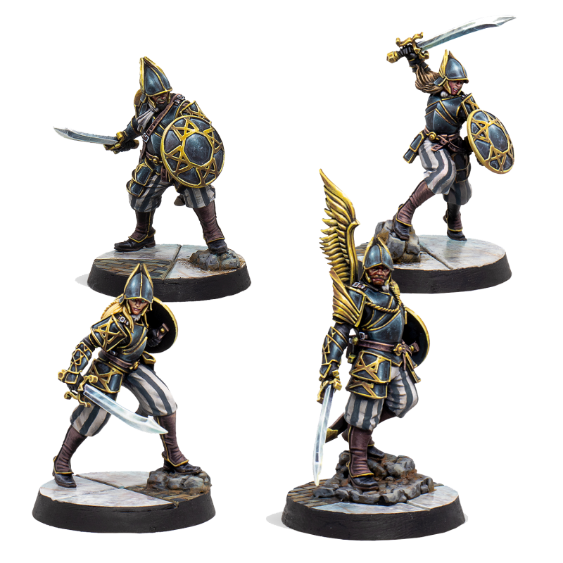 Warcrow - Black Legion Bucklermen (VF)
