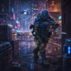 Infinity - 1st Highlander S.A.S. (Chain Rifle)