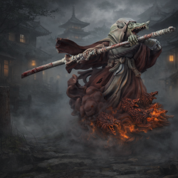 Bushido - Gyo-Tochi (VF + EN) Limited alternative sculpture