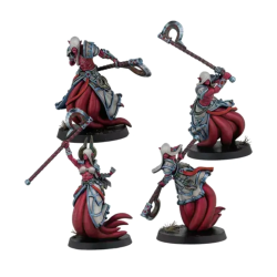 Warcrow Liberated VF+EN Scions of Yaldabaoth - 4 figurines d’infanterie d’élite