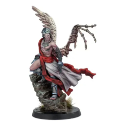 Figurine Warcrow Samara Dìthean Divergent, officier offensif des Scions of Yaldabaoth