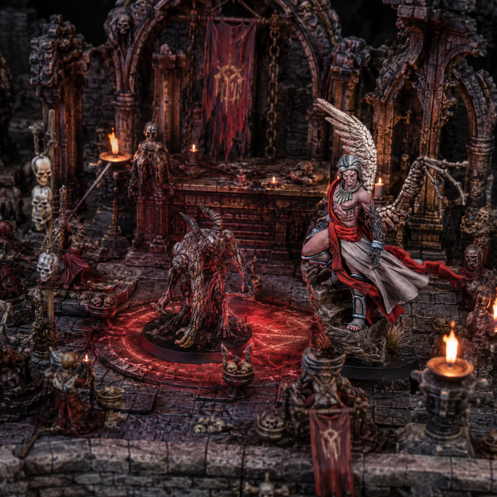 Figurine Warcrow Samara Dìthean Divergent, officier offensif des Scions of Yaldabaoth