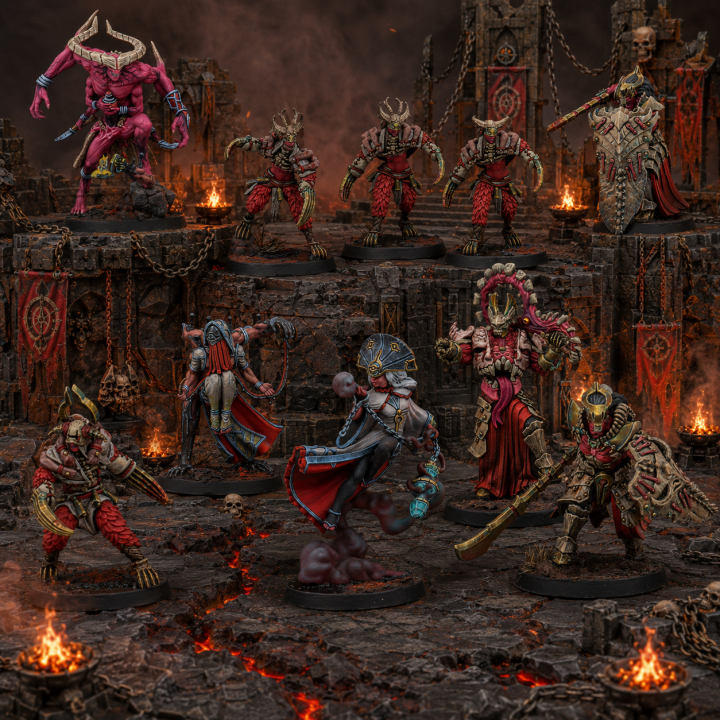 Pack Warcrow Scions of Yaldabaoth Song of the Dormant Beyond avec Uruk, Intact, Irkalla et Oints