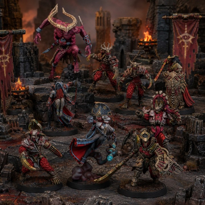 Pack Warcrow Scions of Yaldabaoth Song of the Dormant Beyond avec Uruk, Intact, Irkalla et Oints