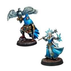 Warcrow Feudom Supports avec Royal Falconer et Armelle pour la faction Feudom