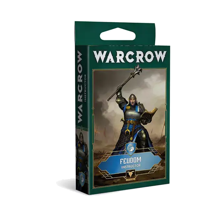 Figurine Warcrow Instructor pour faction Feudom, officier de soutien Corvus Belli