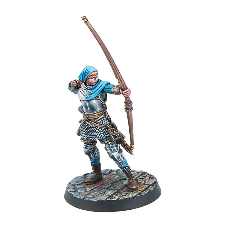 Warcrow Feudom Archers Corvus Belli - 4 figurines résine pour faction Feudom