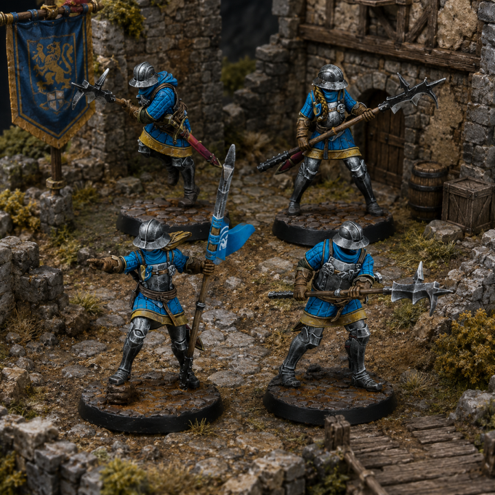 Guisarmiers de Feudom Warcrow, infanterie de soutien pour la faction Feudom