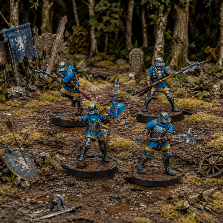 Guisarmiers de Feudom Warcrow, infanterie de soutien pour la faction Feudom