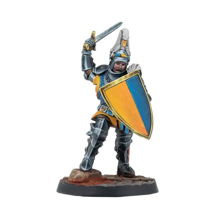 Figurines Warcrow Foot Knights de Feudom, infanterie lourde Corvus Belli